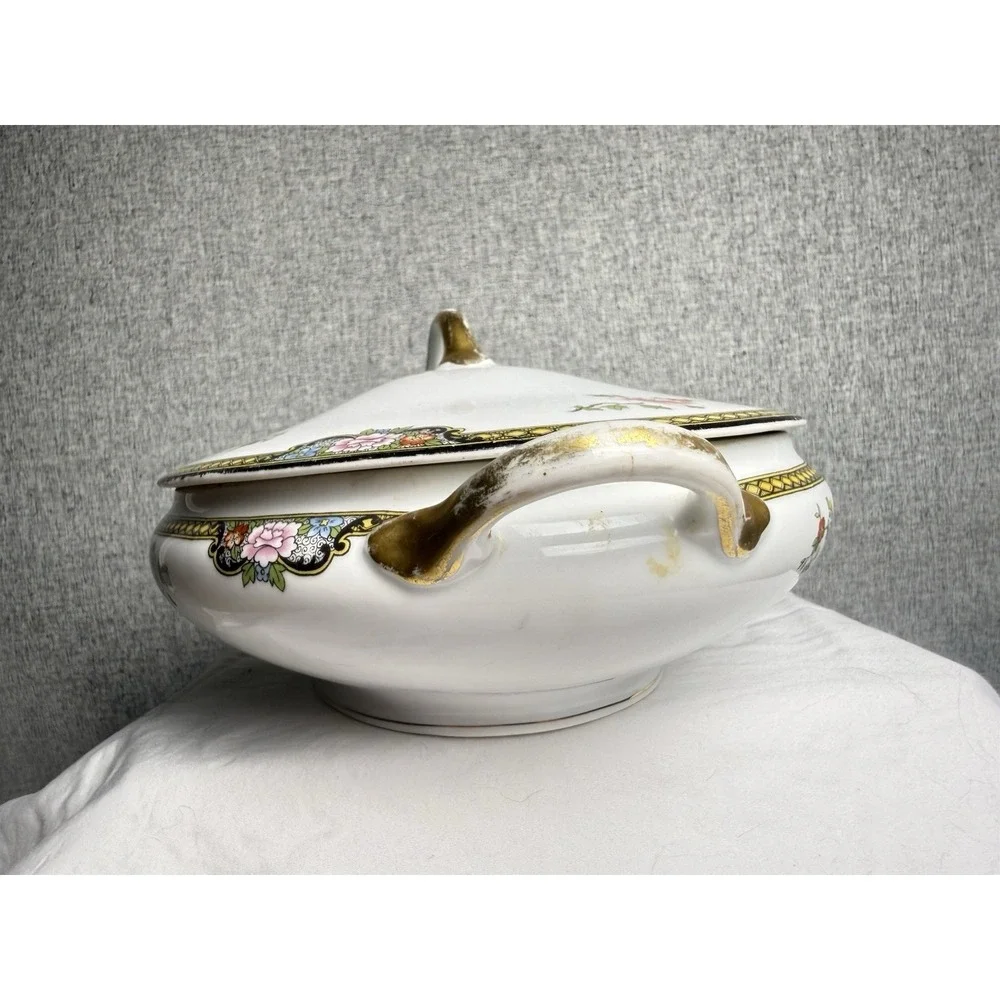 Antique 20s/30s Noritake Floral Pheasant 11